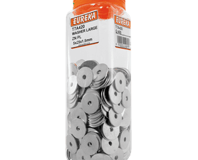 Eureka 400 x Large Zinc Plated Washers 5 x 25 x 1.5 mm