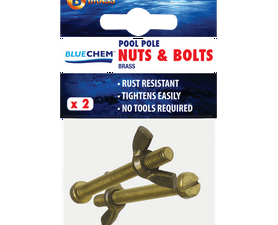 Bluechem Nuts and Bolts Brass – Corrosion-Resistant Fasteners for Pool Poles and Outdoor Fixtures Durable, Non-Rusting Hardware