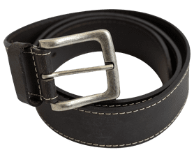 Beck Edgestitch Leather Belt Brown L