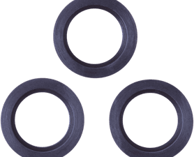 Safegas 3 x Rubber Lamp Washers Black