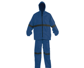 Rainsuit Reflective Tape Rubberised Navy L
