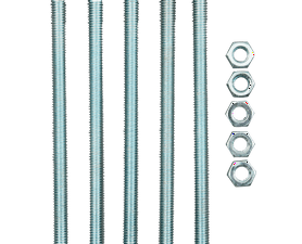 Eureka 6 x 100 mm Galvanised Screw and Nut Set 5 Pack