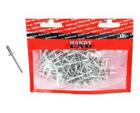 Rutherford 100 x Large Flange Aluminium Rivets 10 x 4 mm