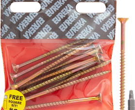 Eureka 1FG90U 6 x 100 mm Cut Screw Smooth Shank 12 Pack
