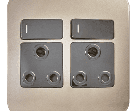 Veti Switch Plug Double - Black/Bronze