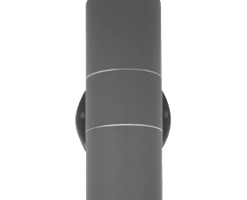 Design House LED Single Round Wall Washer Grey