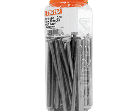 Eureka 30 x Galvanised Hex Screws and Nuts 8 x 125 mm