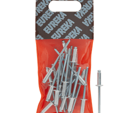 Eureka 20 x Aluminium Open Blind Rivets 4 x 12 mm