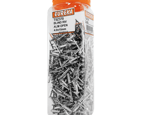 Eureka 450 x Aluminium Open Blind Rivets 4 x 15 mm