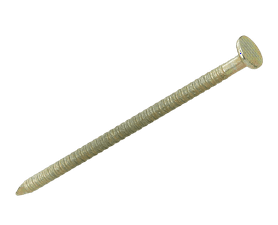 Build and Fix BW-RSN100YP-1KG Yellow Passivated Steel Ring Shank Nails 100 x 4 mm