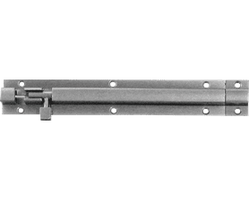 Euro Brass Barrel Bolt Straight Satin Nickel 100 x 32 mm