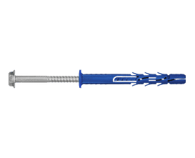 Rawlplug 6 x Frame Fixing Plugs and CSK Screws Silver 9.8 x 100 mm