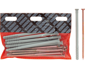 Eureka 6V90 8 x 135 mm Nail In Nylon Countersunk 10 Pack