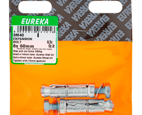 Eureka 8 x 65 mm Expansion Bolt 2 Pack