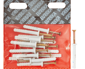 Eureka 6Q60 6 x 45 mm Nail In Rimmed White 15 Pack