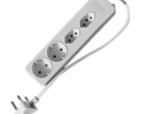 PowerWorx 4-Way New Standard Core Multi Plug White - Exclusive to Build and Fix