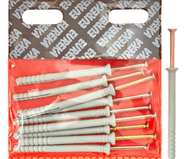 Eureka 6U90 6 x 70 mm Nail In Nylon Countersunk 10 Pack