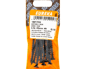 Eureka 15 x Coarse Thread Drywall Screws 4.5 x 45 mm