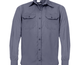 Beck Cotton Long Sleeve Shirt Grey 2 x Extra L