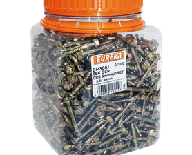 Eureka 5.5 x 38 mm Tek Screw Hex coarse 1000 Pack