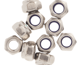 Build and Fix 10 x 4mm Stainless Steel Nylock Nuts