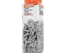 Eureka 4 x 30 mm Wall Plug and Screw Q200 P6