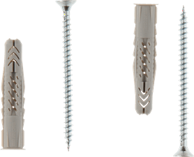 Fischer Plug and Screw Nylon UX8X50RSK 5 Pack