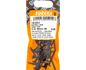Eureka 30 x Coarse Thread Drywall Screws 3.5 x 30 mm