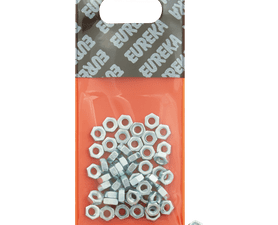 Eureka 4 mm Hex Nut Galvanised 50 Pack