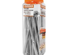 Eureka 10 x 150 mm Coach Screw Q20 Galvanised Mild