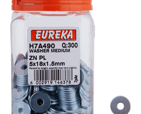 Eureka 300 x Medium Washers 5 x 18 x 1.5 mm