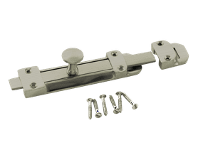 Build and Fix 150 mm Security Bolt Satin Nickle