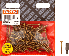 Eureka 1FH10U 3.5 x 30 mm Cut Screw Full Thread 100 Pack