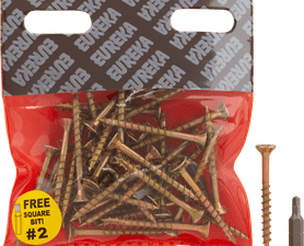 Eureka 1FB70U 5 x 50 mm Cut Screw Smooth Shank 35 Pack