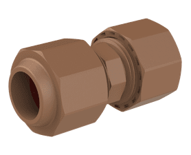 Macneil Untwist Connector Cap Nut Brown 22 mm