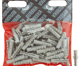 Eureka 3I20 6 x 30 mm Wall Plug Grey 80 Pack