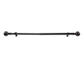Ledaine Expandable Rod with Ball Finial Black 1500 to 2800 mm