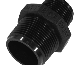 Emjay Threaded Reducing Nipple - Black (40 x 25mm)