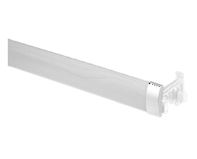 Finishing Touches Double Rod and Track Grey 1500 x 64 mm