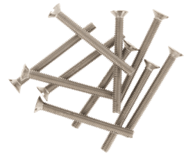 Build and Fix 10 x Countersunk Head Machine Screws 4 x 40 mm