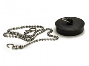 Chain Bath & Plug Set Black