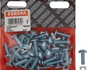 Eureka 6 x 20 mm Gutter Bolt and Nut 30 Pack