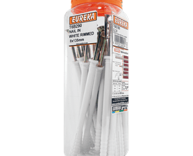 Eureka 8 x 135 mm Nail In White Rimmed Q30
