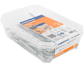 Rawlplug 50 x Hammer in Plugs and CSK Screws Silver 6 x 60 mm