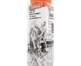 Eureka 5 x 45 mm Nail In White Rimmed Q120
