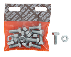 Eureka Galvanised Hex Set Screw and Nut 10 x 25 mm