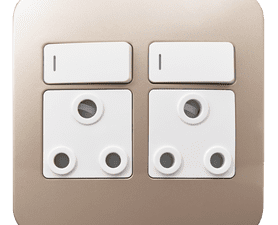 Veti Switch Plug Double - White/Champ