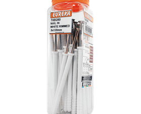 Eureka 8 x 120 mm Nail In White Rimmed Q40
