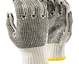 Evrigard Polka Dot Canvas Gloves White