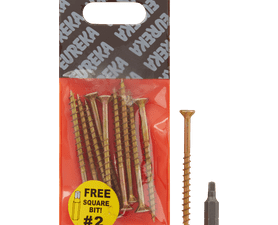 Eureka 1FD70U 4 x 60 mm Cut Screw Smooth Shank 10 Pack